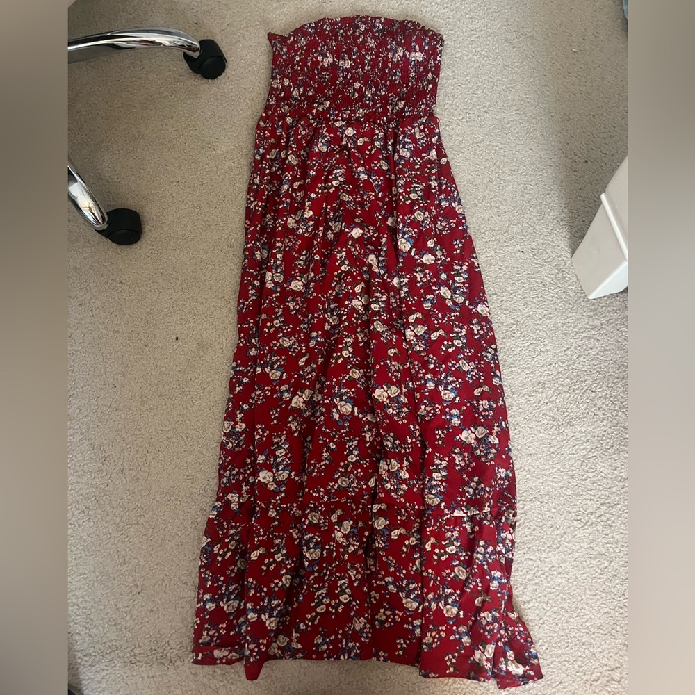 Long Maxi strapless dress